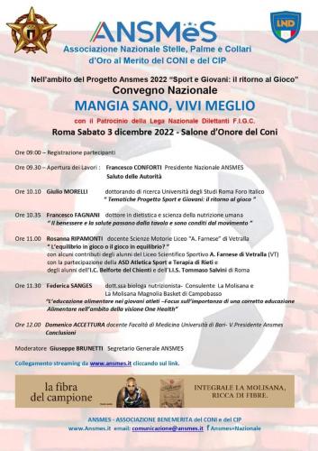 20221203 - Roma Convegno Progetto Sport e Giovani