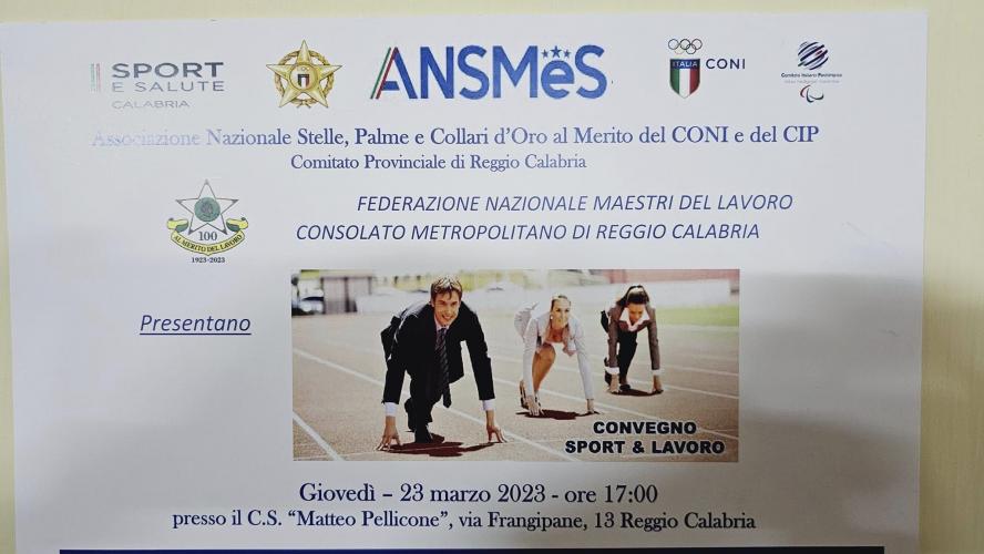 20230323 - Reggio Calabria -  Convegno Sport e Lavoro