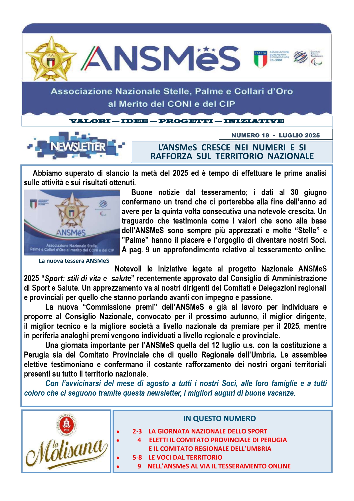 Newsletter n°18 Luglio 2025