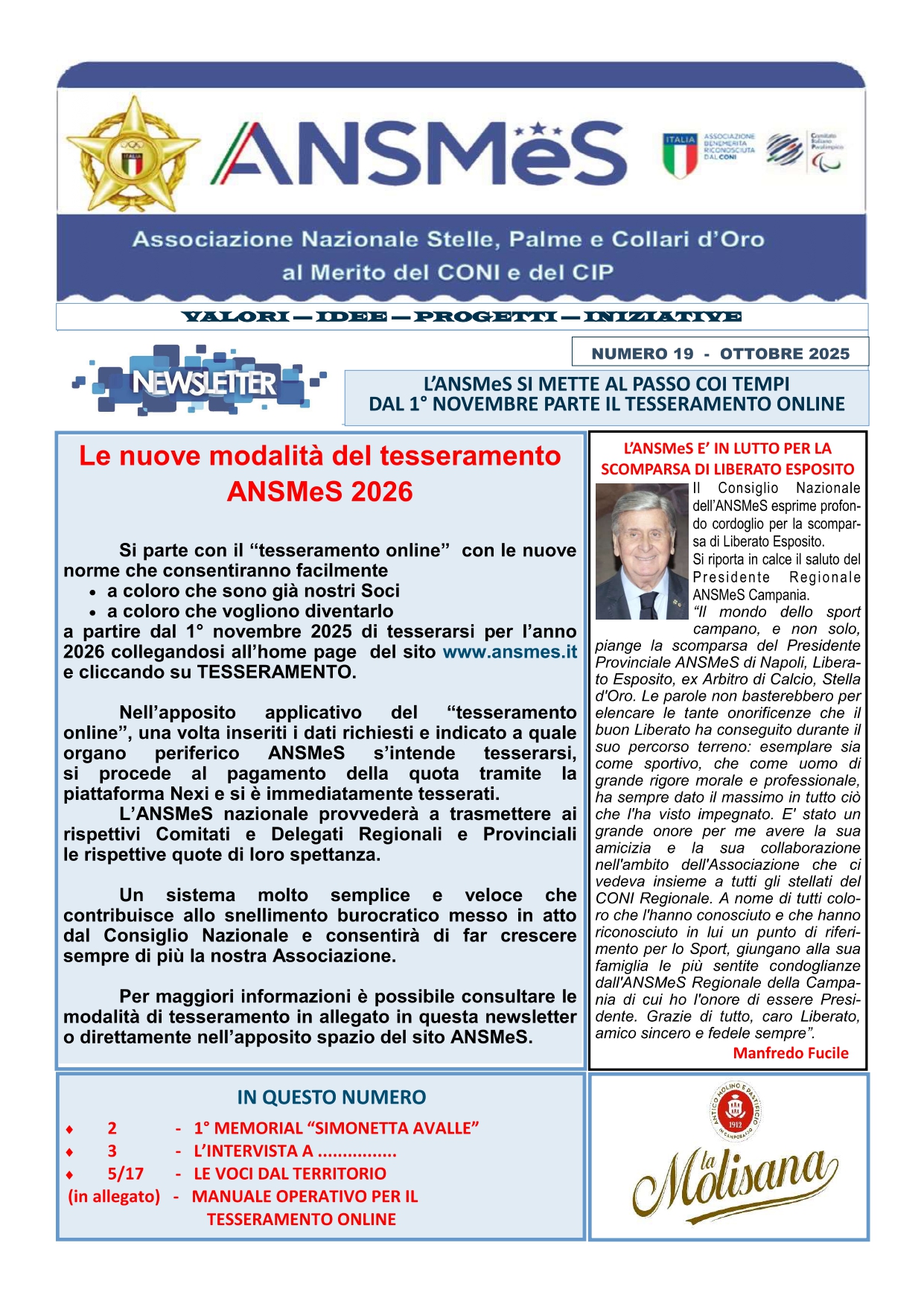 Newsletter n°19 2025 Ottobre 2025
