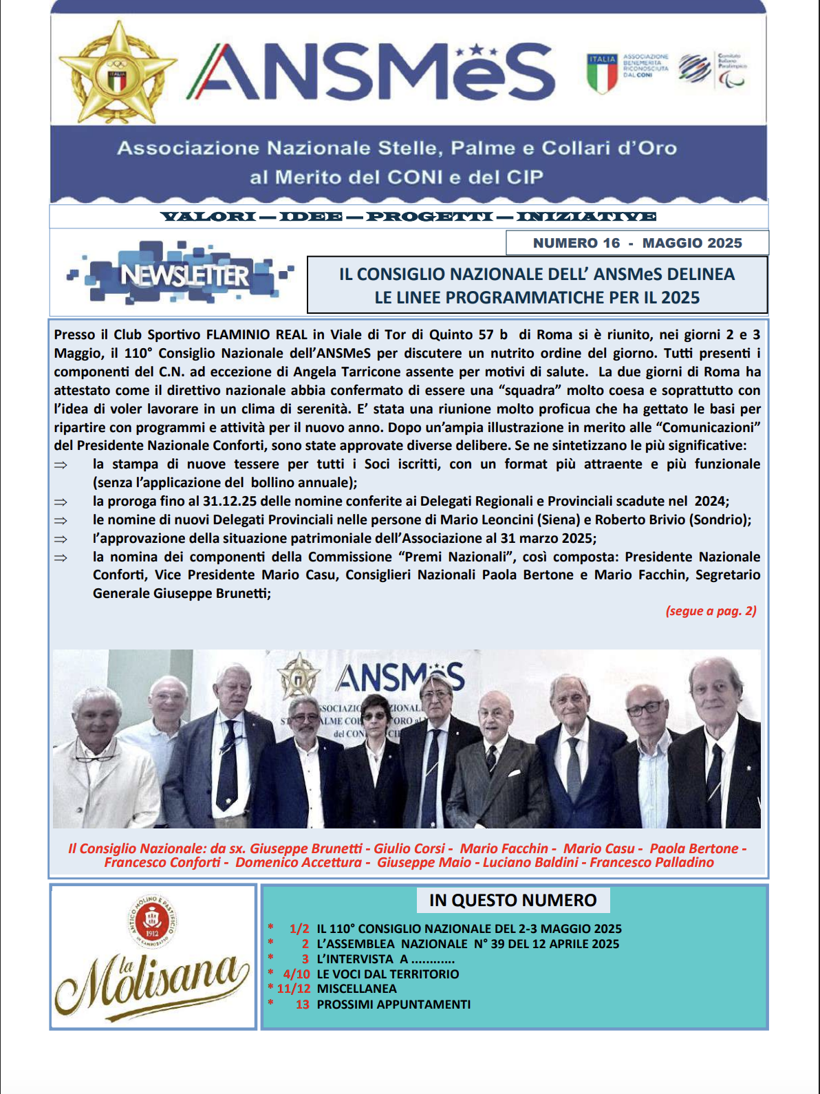 Newsletter n°16 2025 Maggio 2025