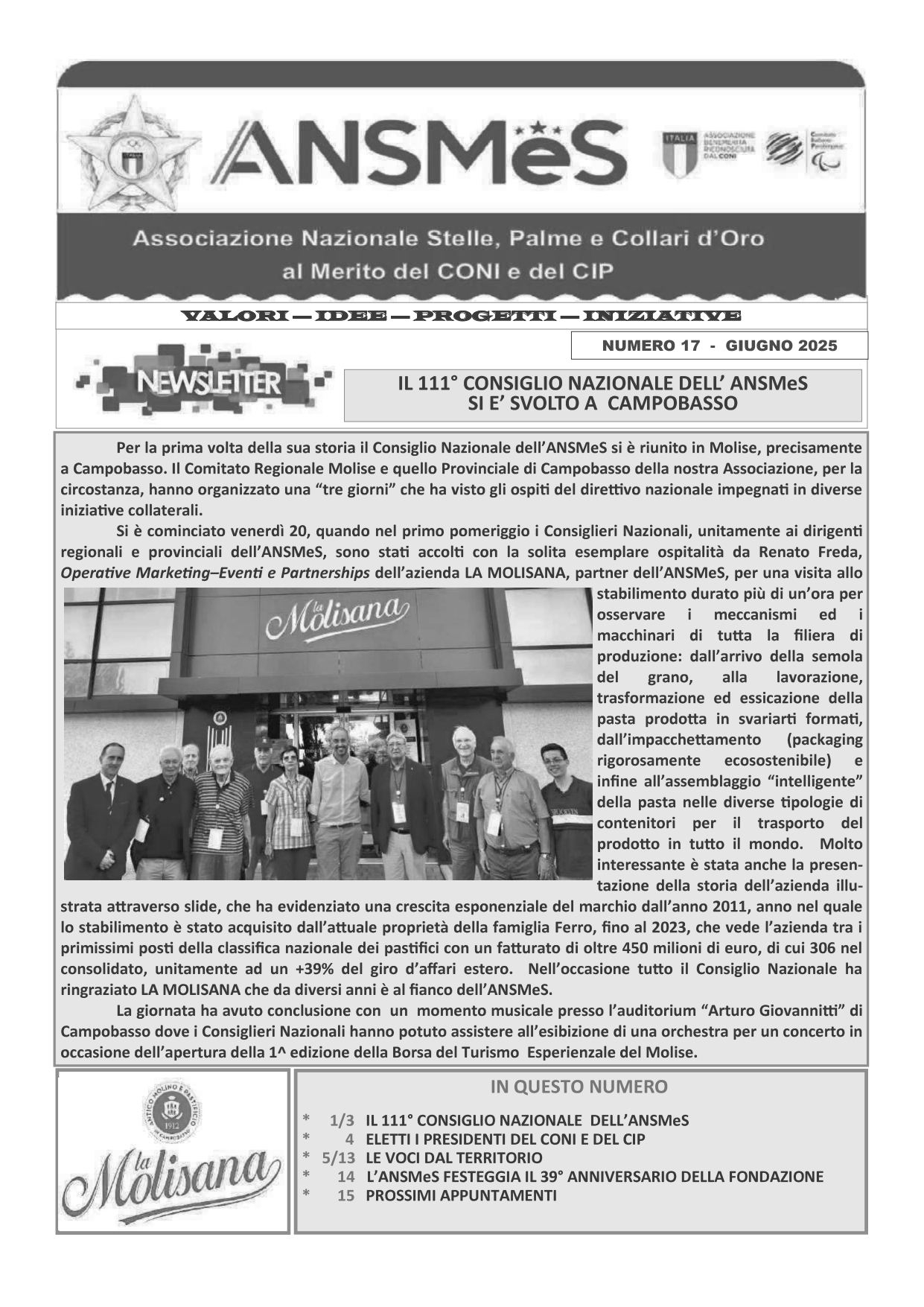 Newsletter n°17 2025 Giugno 2025